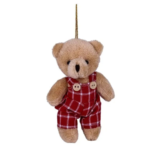 ENF Arvore Urso Pelucia Xadrez Vm 13cm