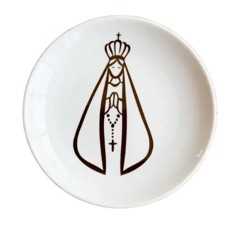 Prato pão Nossa Senhora 16cm