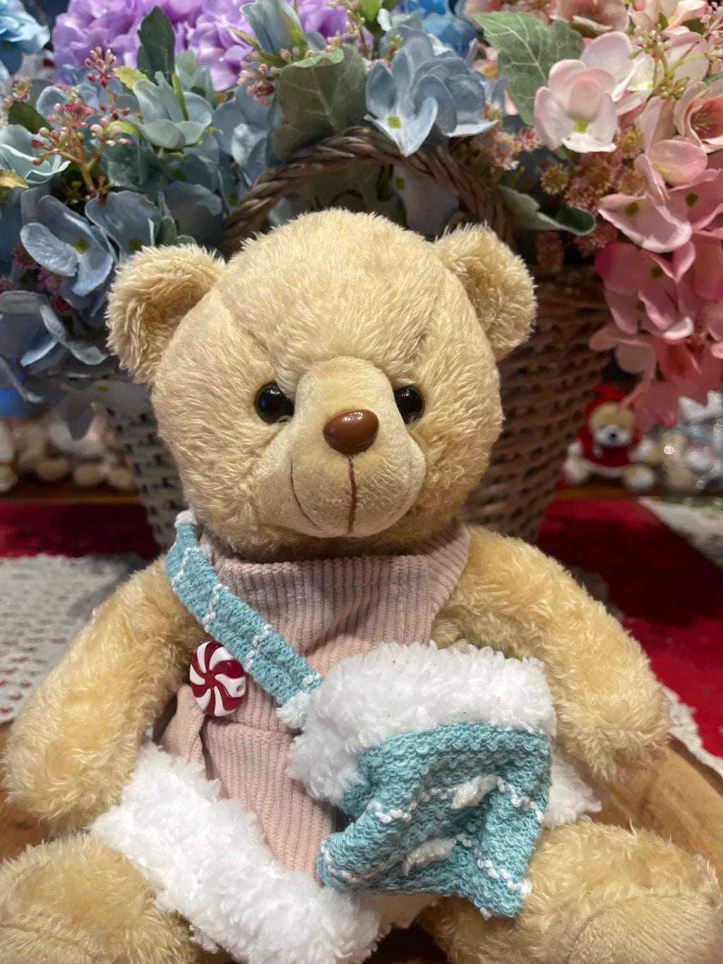 BONECO NATAL URSO Menina 20cm