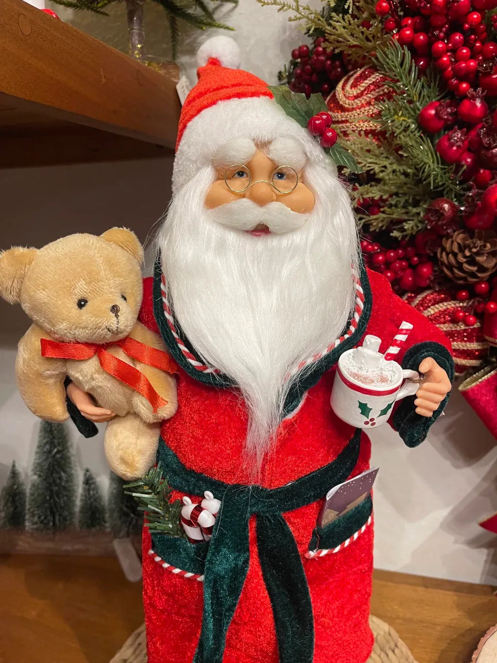 Papai Noel em Pé de Pijama 45cm