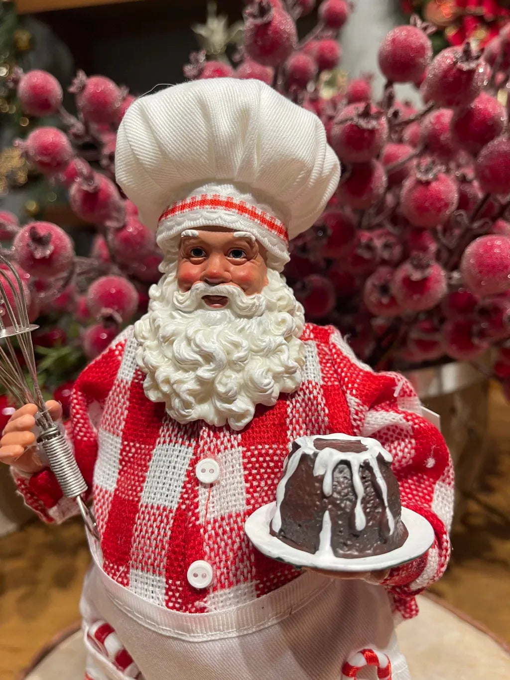 Papai Noel confeiteiro 28,5cm coleção