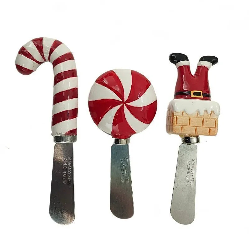 Jogo Espatulas Natal Ceramica C/3