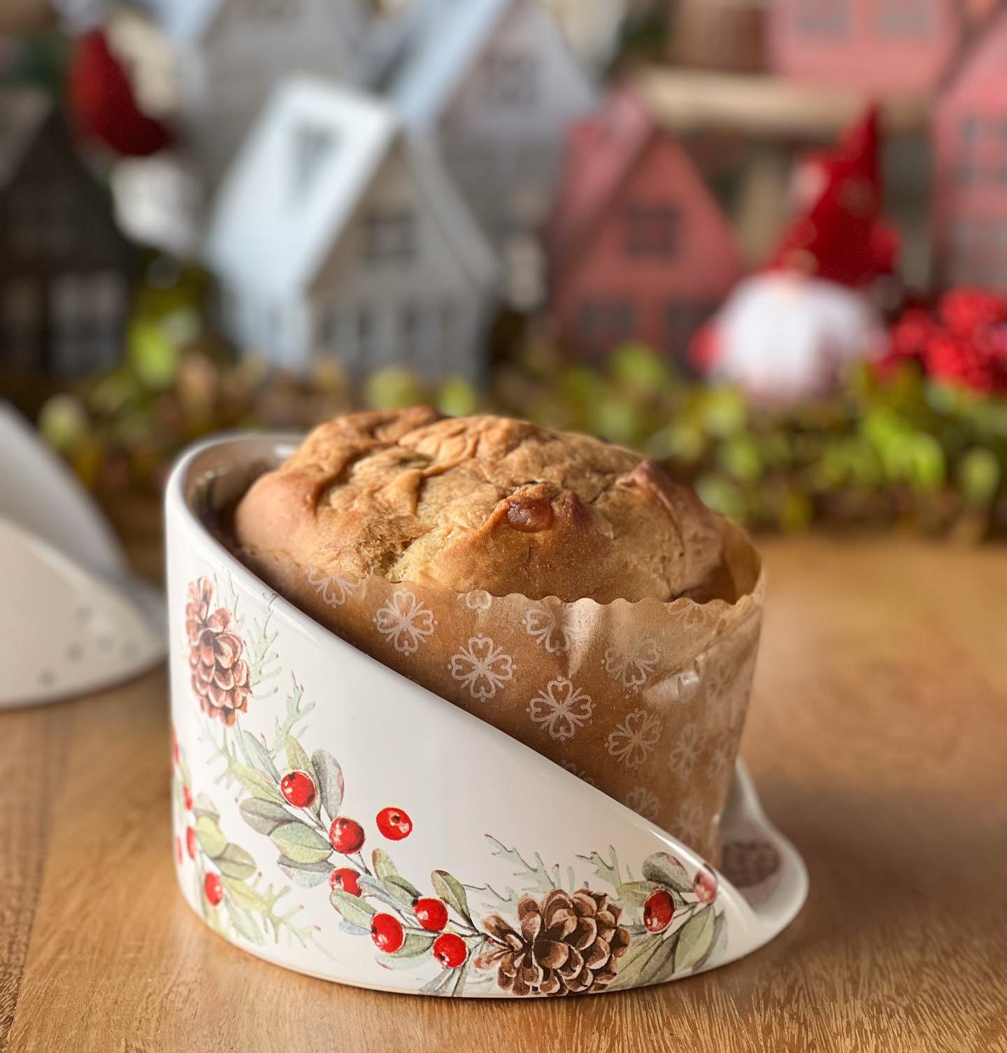Porta Panetone Natalino com Cúpula de Vidro – Compre 1 Leve 2