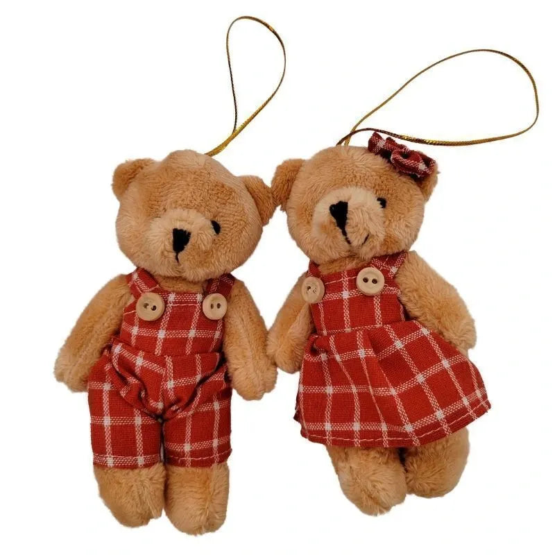 ENF Arvore Urso Pelucia Xadrez Vm 13cm
