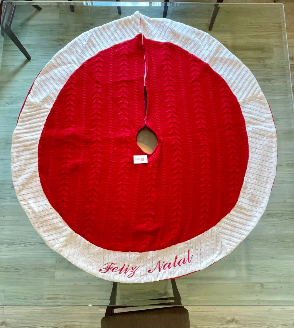 Saia Para Árvore Feliz Natal 120cm