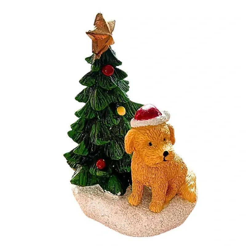 Enfeite Dog Arvore Natal Poli 10X8X12cm