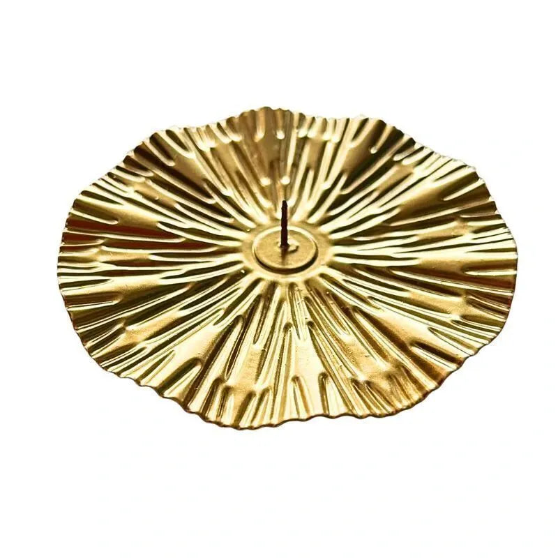 Porta Velas Metal Do 10X10X1,5cm