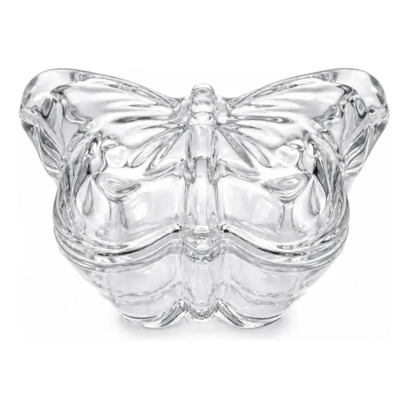 Pote Vidro Butterfly Transp 11,5X8X7CM