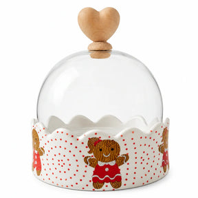 KIT Porta Panetone Ginger com Cúpula Coração