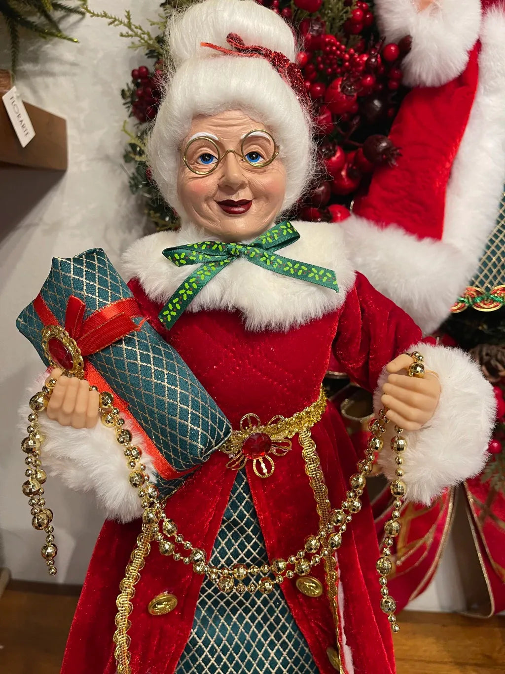 Mamãe Noel em pé 45cm luxury
