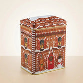 Lata de Natal de Metal - Casa de Doces - 10,5x15x6,5cm