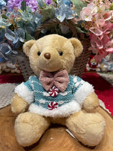 BONECO NATAL URSO(AZULROSA) 20cm