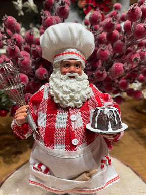 Papai Noel confeiteiro 28,5cm coleção