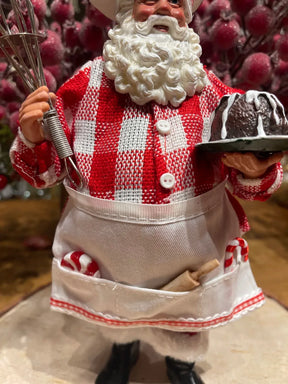 Papai Noel confeiteiro 28,5cm coleção