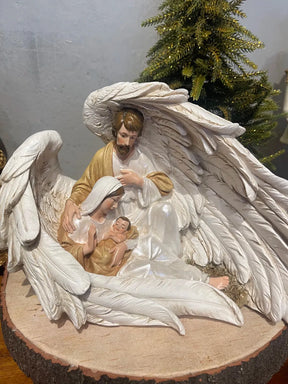 Resina Natal sagrada Família 30x17,8cm
