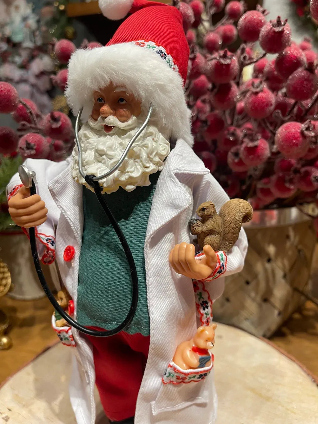 Papai Noel Veterinário 30cm