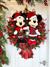 Guirlanda de Natal Casal Disney Xadrez 70cm c/ led