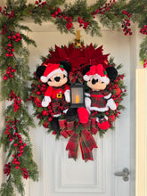 Guirlanda De Natal Casal Disney Xadrez 70cm C/ Led