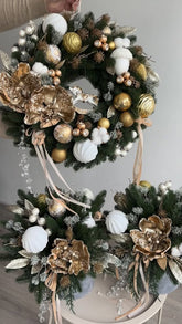 Conjunto Natalino Encanto Champagne – 3 Peças