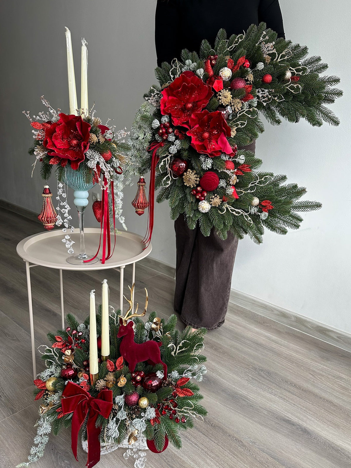 Conjunto Natalino Encanto Rubi – 3 Peças