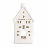 Porta Velas Ceram Casa Br 10X7X19cm