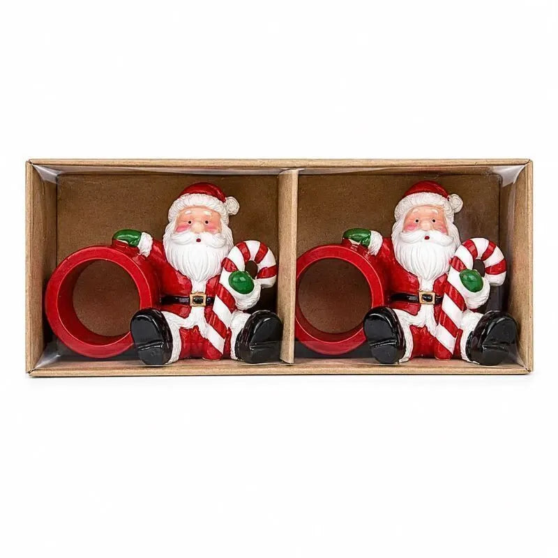 Anel Guardanapo Papai Noel Doce Poli C/2