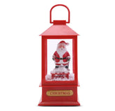 Lanterna Noel com led e música e movimento 21x11cm